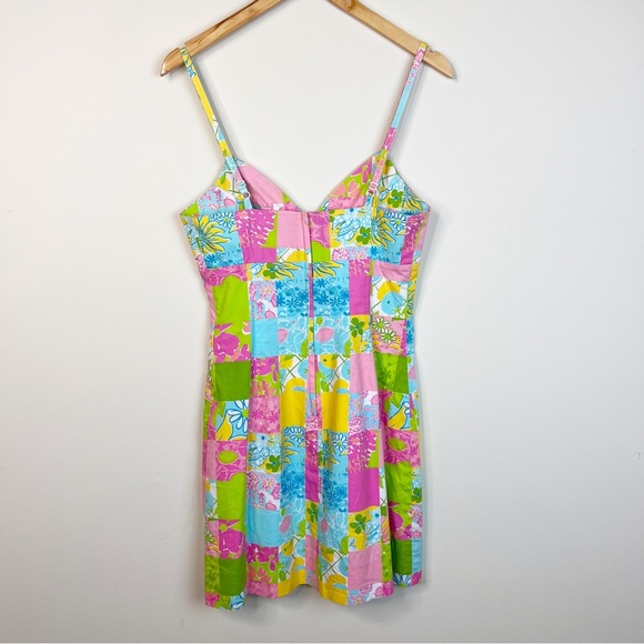 Vintage Lilly Pulitzer Patchwork Dress Size 4 - Picture 3 of 12